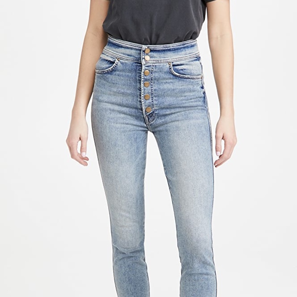 NWT - MOTHER Jeans The Swooner Bonfire Lightning